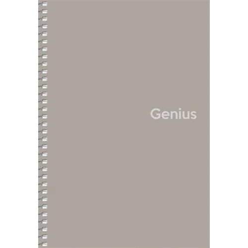Spirálfüzet, A5, kockás, 80 lap, PP borító, SHKOLYARYK "Genius", vegyes