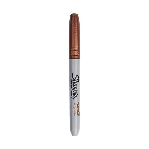 Alkoholos marker, 1,4 mm, kúpos, SHARPIE "Metallic", bronz