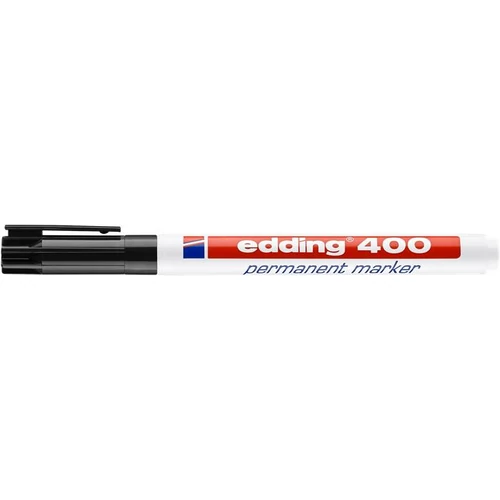 Alkoholos marker, 1 mm, EDDING "400", fekete