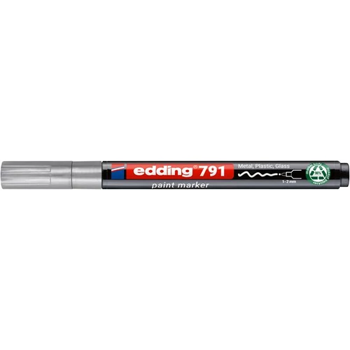 Lakkmarker, 1-2 mm, PCR, EDDING "791", ezüst