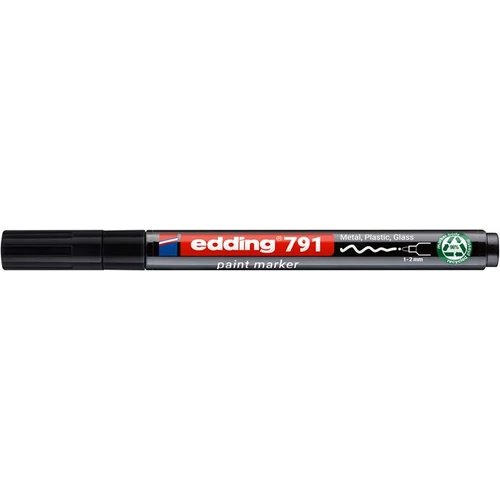 Lakkmarker, 1-2 mm, PCR, EDDING "791", fekete