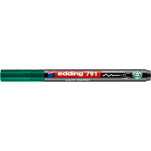 Lakkmarker, 1-2 mm, PCR, EDDING "791", zöld
