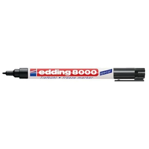 Alkoholos marker, 1 mm, kúpos, EDDING "8000 Freeze", fekete