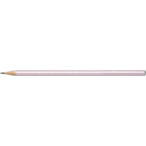 Grafitceruza, B, háromszögletű, FABER-CASTELL "Sparkle", metál rózsaszín