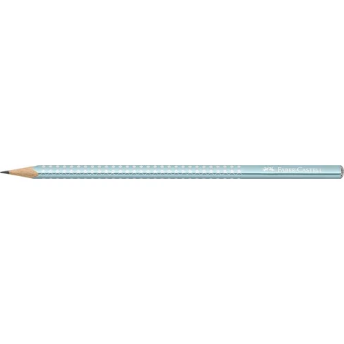 Grafitceruza, B, háromszögletű, FABER-CASTELL "Sparkle", metál óceánkék