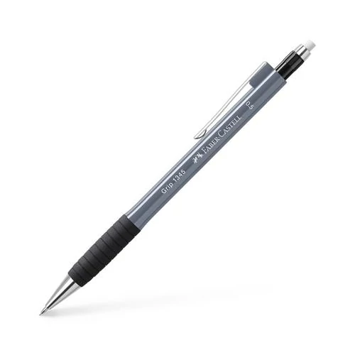 Nyomósirón, 0,5 mm, FABER-CASTELL "Grip 1345", kőszürke