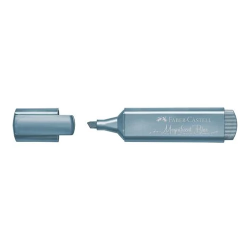 Szövegkiemelő, 1-5 mm, FABER-CASTELL "1546", metál kék