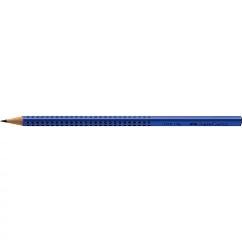 Grafitceruza, B, háromszögletű, FABER-CASTELL "Grip 2001", kék