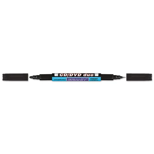 Alkoholos marker, CD / DVD, 0,4 / 1,5-2,5 mm, kúpos, kétvégű, GRANIT "Piccolo M830", fekete