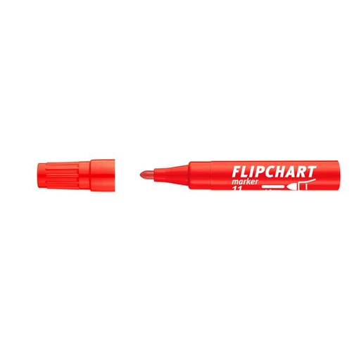 Flipchart marker, 1-3 mm, kúpos, ICO "Artip 11", piros