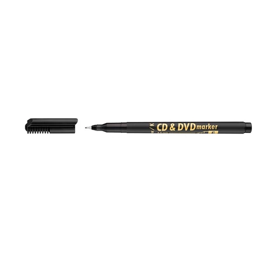 Alkoholos marker, CD / DVD, 0,5 mm, ICO, fekete
