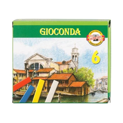 Pasztellkréta, kemény, KOH-I-NOOR "Gioconda 8111 / 6", 6 különböző szín