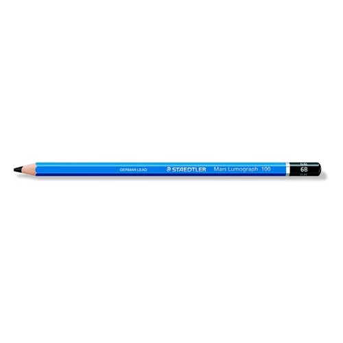 Grafitceruza, 6B, hatszögletű, STAEDTLER "Mars Lumograph 100"