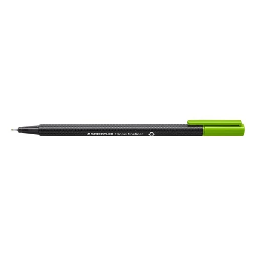 Tűfilc, 0,3 mm, STAEDTLER "Triplus 334", világoszöld