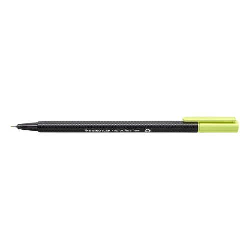 Tűfilc, 0,3 mm, STAEDTLER "Triplus 334", limezöld