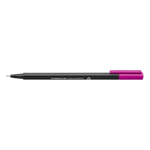 Tűfilc, 0,3 mm, STAEDTLER "Triplus 334", sötétmályva