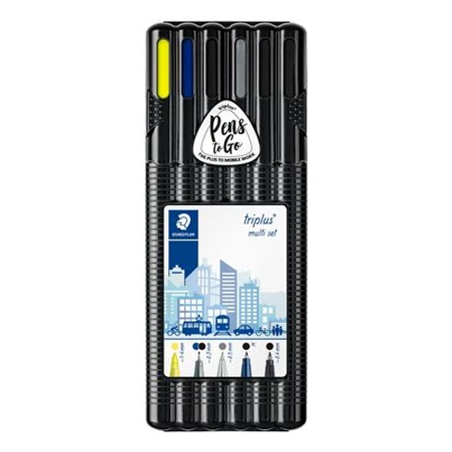 Vegyes írószer készlet, 6 darabos, STAEDTLER "Triplus® multi set 34"
