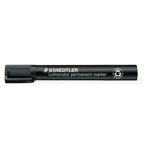 Alkoholos marker, 2 mm, kúpos, STAEDTLER "Lumocolor® 352", fekete