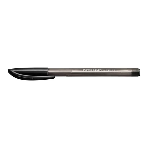 Golyóstoll, 0,3 mm, kupakos, STAEDTLER "Ball 432", fekete