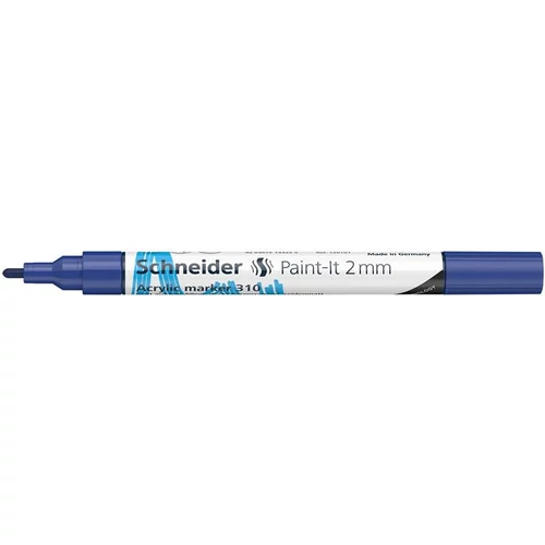 Dekormarker, akril, 2 mm, SCHNEIDER "Paint-It 310", kék
