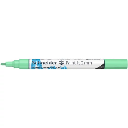 Dekormarker, akril, 2 mm, SCHNEIDER "Paint-It 310", pasztellzöld