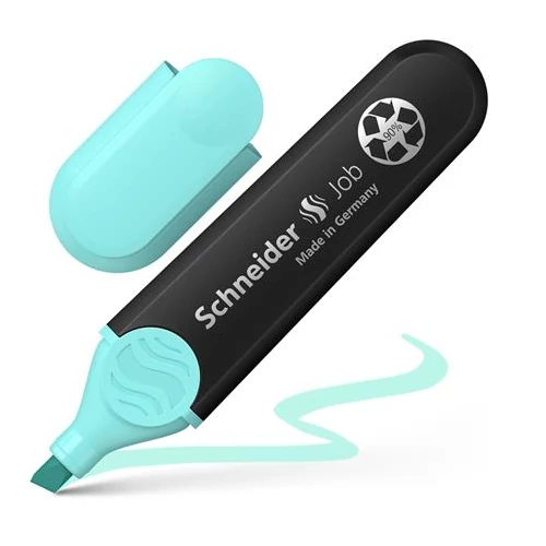 Szövegkiemelő, 1-5 mm, SCHNEIDER "Job Pastel", türkizkék