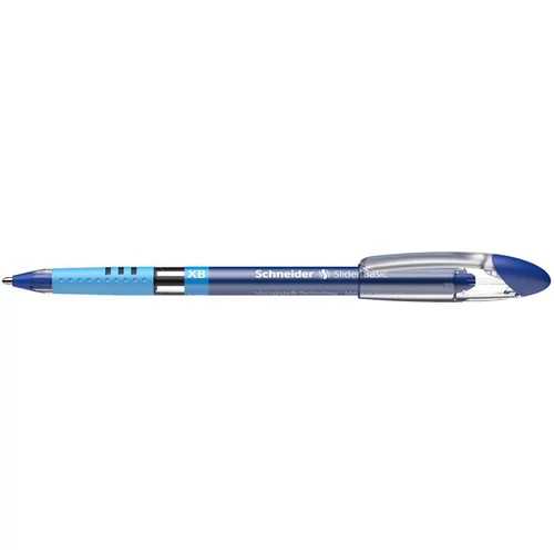 Golyóstoll, 0,7 mm, kupakos, SCHNEIDER "Slider Basic XB", kék