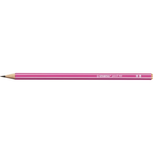 Grafitceruza, HB, hatszögletű, STABILO "Pencil 160", rózsaszín