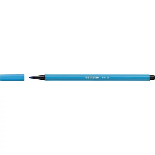 Filctoll, 1 mm, STABILO "Pen 68", neon kék