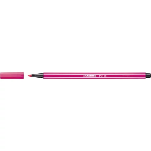 Filctoll, 1 mm, STABILO "Pen 68", neon rózsaszín