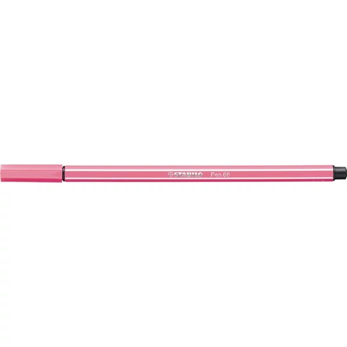 Filctoll, 1 mm, STABILO "Pen 68", halvány rózsaszín