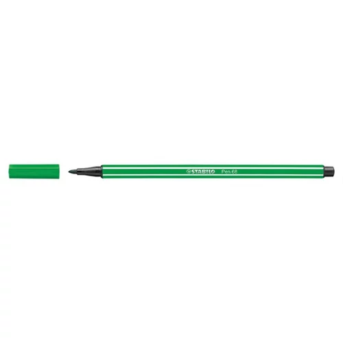 Filctoll, 1 mm, STABILO "Pen 68", zöld