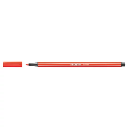 Filctoll, 1 mm, STABILO "Pen 68", világos piros