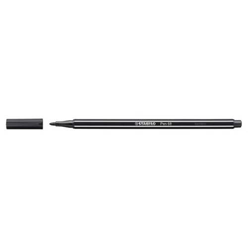 Filctoll, 1 mm, STABILO "Pen 68", fekete