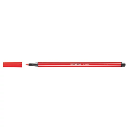 Filctoll, 1 mm, STABILO "Pen 68", kármin piros