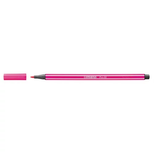 Filctoll, 1 mm, STABILO "Pen 68", rózsaszín