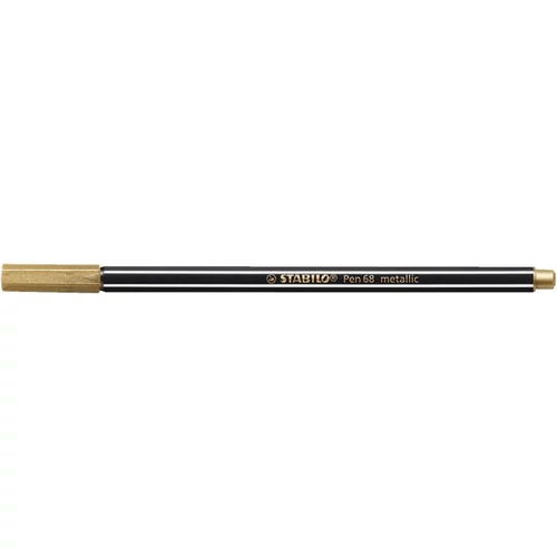 Filctoll, 1,4 mm, STABILO "Pen 68 metallic", arany