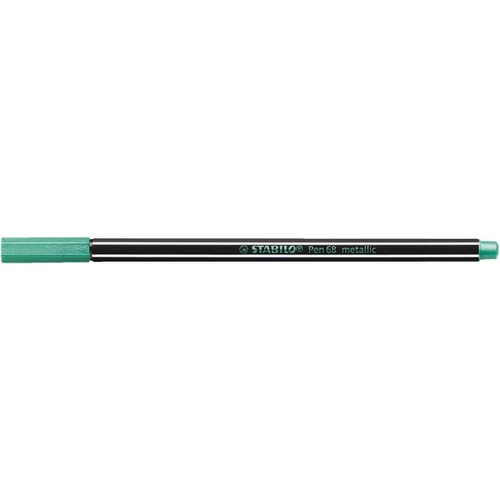 Filctoll, 1,4 mm, STABILO "Pen 68 metallic", metálzöld