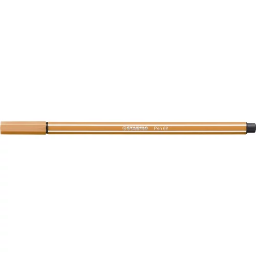 Filctoll, 1 mm, STABILO "Pen 68", sötétokker
