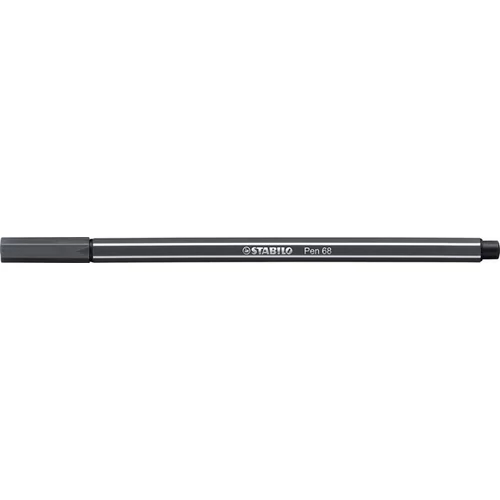 Filctoll, 1 mm, STABILO "Pen 68", mély szürke
