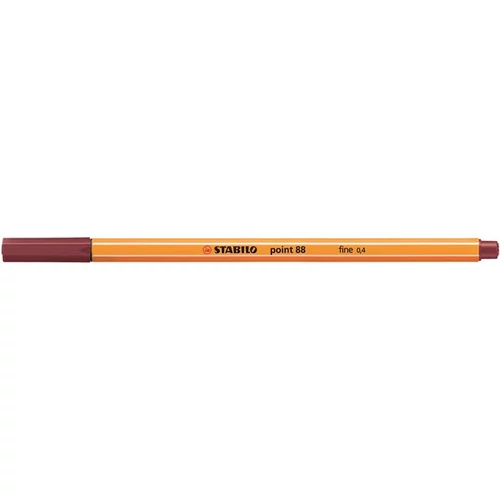 Tűfilc, 0,4 mm, STABILO "Point 88", bíborvörös