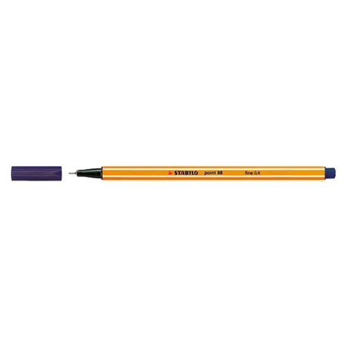Tűfilc, 0,4 mm, STABILO "Point 88", éjkék