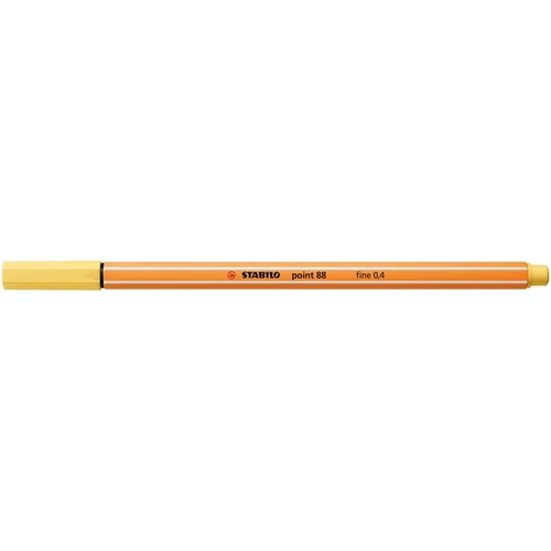 Tűfilc, 0,4 mm, STABILO "Point 88", világossárga