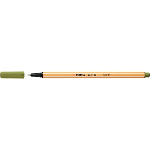 Tűfilc, 0,4 mm, STABILO "Point 88", sárzöld