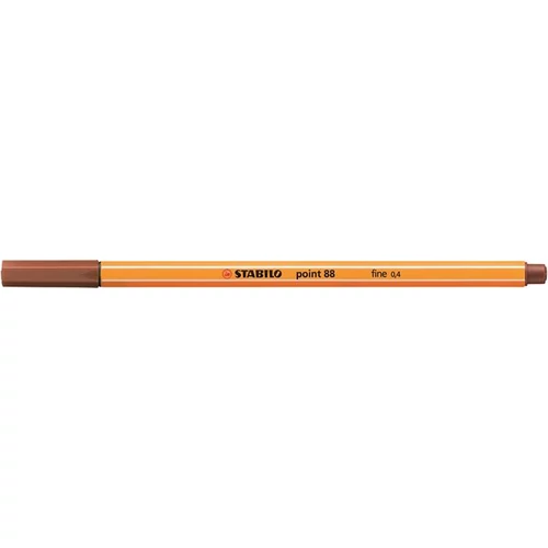 Tűfilc, 0,4 mm, STABILO "Point 88", vörösesbarna