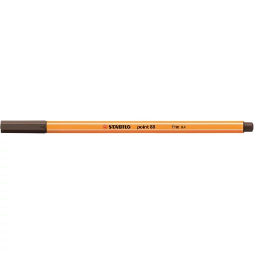 Tűfilc, 0,4 mm, STABILO "Point 88", umbrabarna