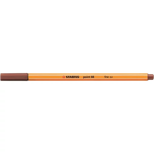 Tűfilc, 0,4 mm, STABILO "Point 88", vörösbarna