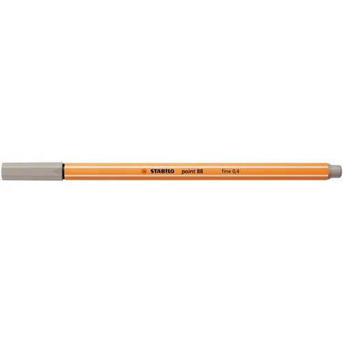 Tűfilc, 0,4 mm, STABILO "Point 88", melegszürke