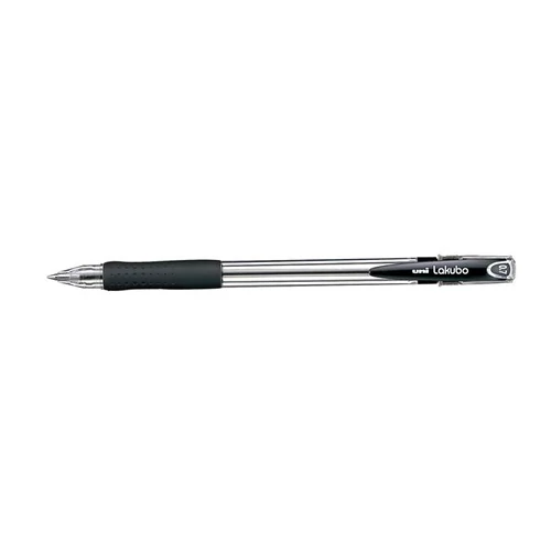 Golyóstoll, 0,3 mm, kupakos, UNI "SG-100 Lakubo", fekete
