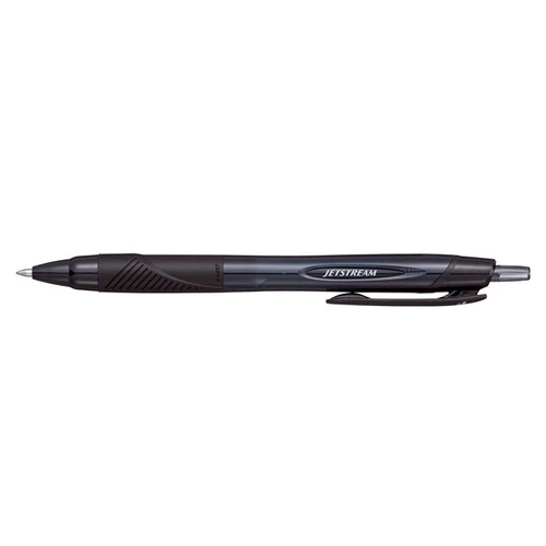 Golyóstoll, 0,35 mm, nyomógombos, fekete tolltest, UNI "SXN-157S Jetstream Sport Eco", fekete